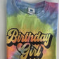 Tie Dye Birthday Girl Shirt Rainbow Personalized Birthday Shirt 2nd Birthday 3rd Birthday 4th Birthday ANY AGE 5th 6th 7th 8th 9th 10th