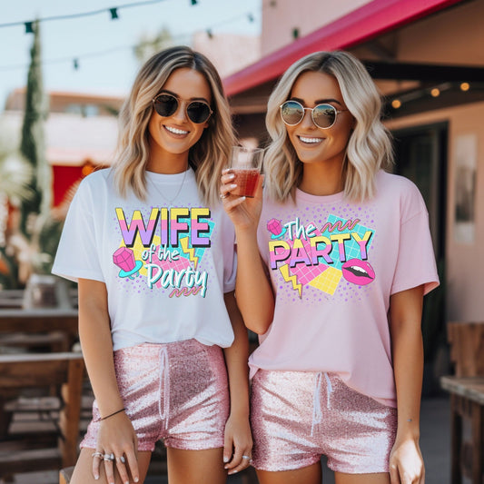 90s Bachelorette Party Shirts 90s Wife of the Party Shirt - Squishy Cheeks
