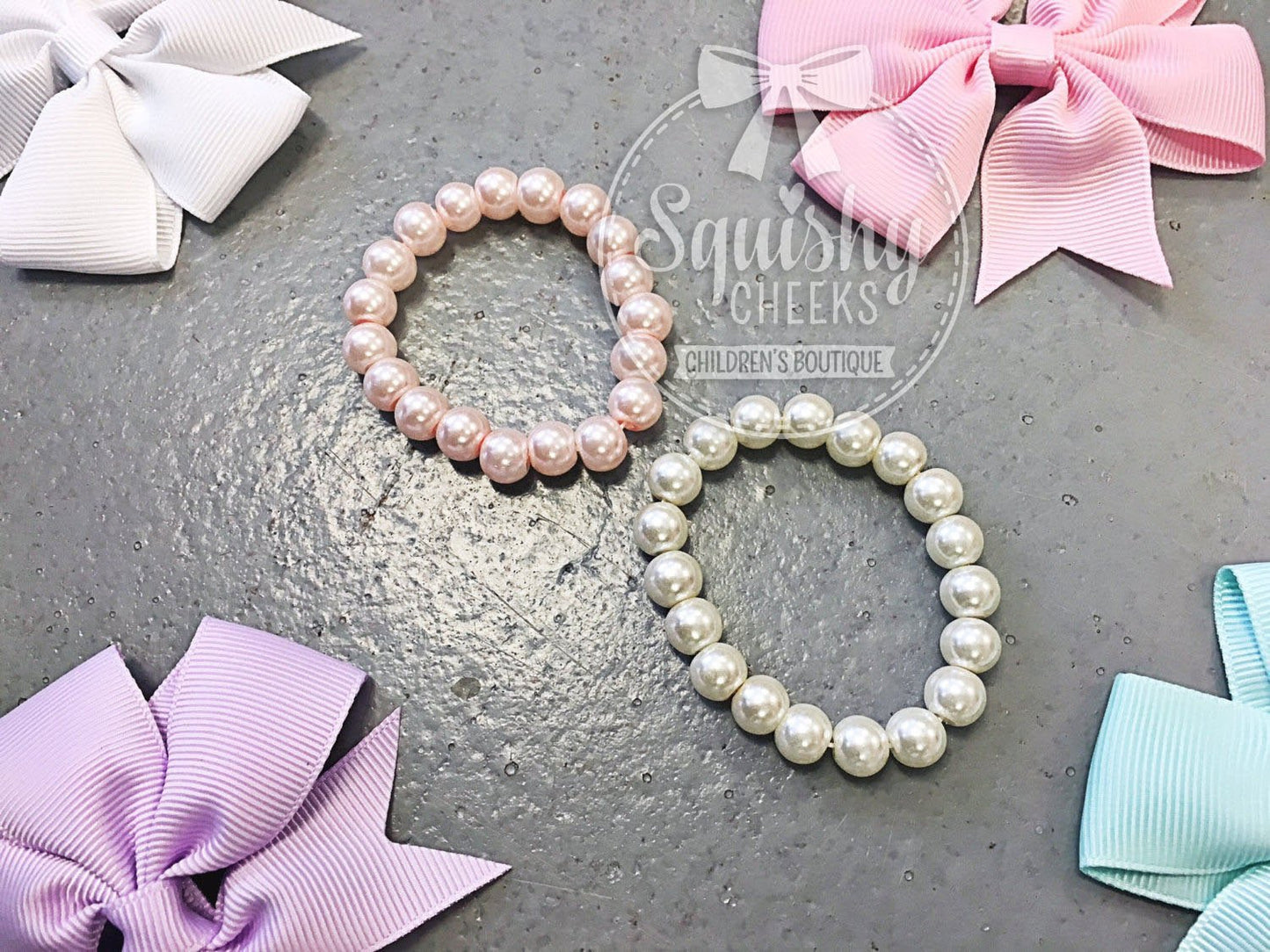 Baby Pearl Bracelet for Newborn and Toddler - Squishy Cheeks