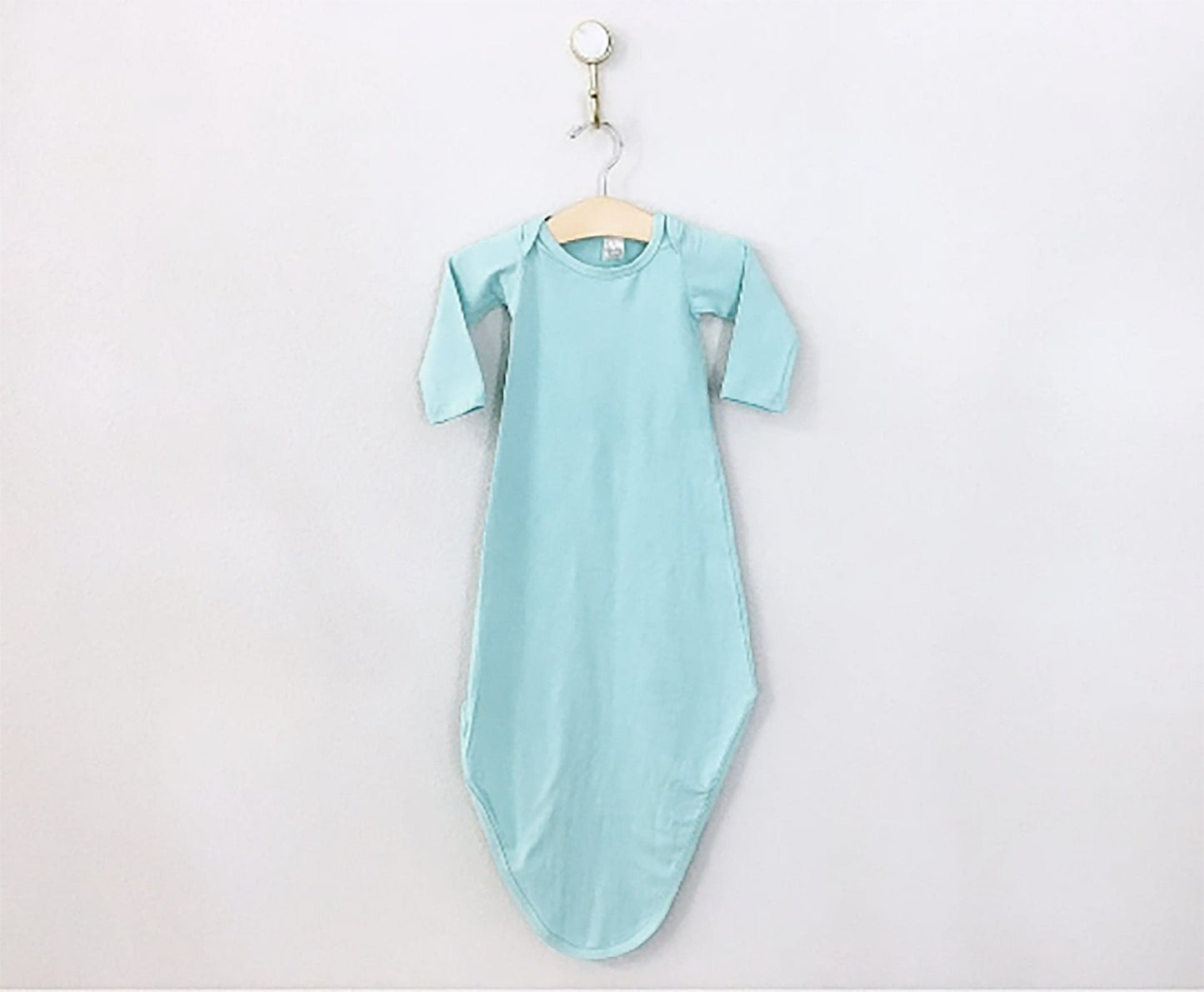 Bamboo Newborn Baby Personalized Knotted Gown - Additional Colors - Squishy Cheeks