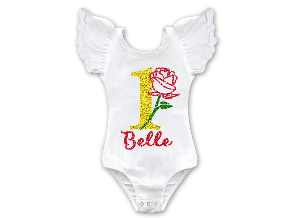 Belle Princess Beauty Rose Birthday Leotard - Squishy Cheeks