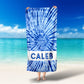 Blue Tie Dye Personalized Beach Towel for Boys Custom Beach Name Pool Towel Custom Towel Children's Pool Towel Bathing Towel - Squishy Cheeks