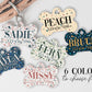 Boho Chic Terrazzo Dog Tags Custom with Name and Phone Number Dog ID Tag Pet Collar Tag - Squishy Cheeks