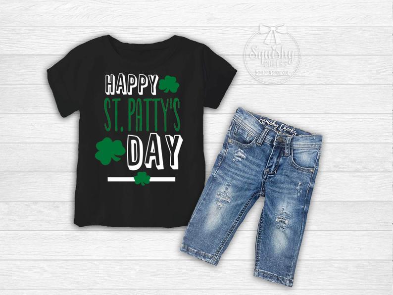 Boy's Happy St. Patty's Day Outfit - Squishy Cheeks