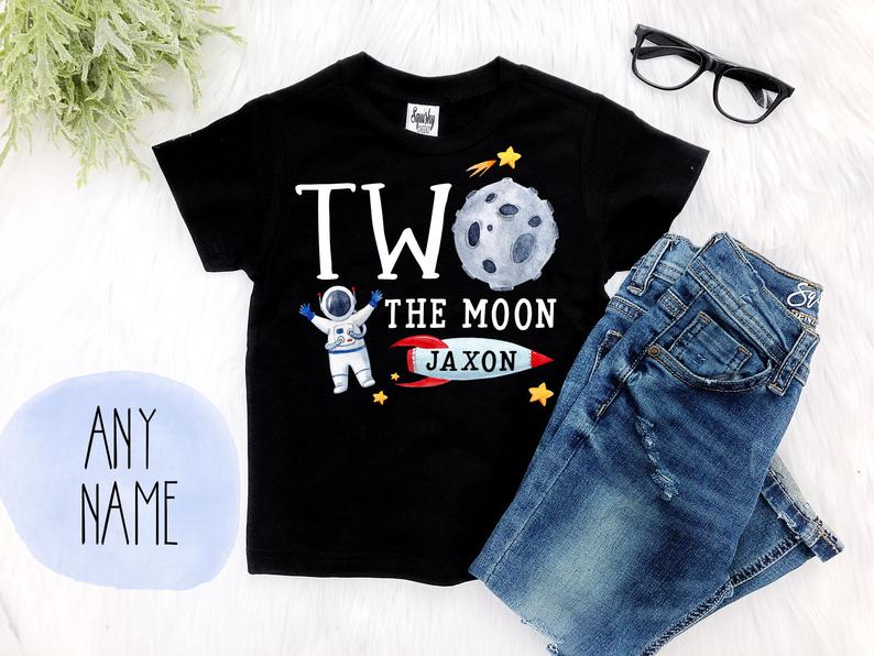 Boy's Space Two The Moon Outfit - Squishy Cheeks