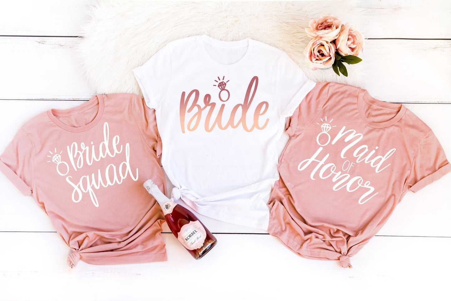 Team Bride Shirts, Friends Bachelorette Party Shirts, I'm The Bride Shirt,  Maid of Honor, Friends Theme Party (Design 1)