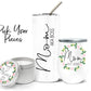 Christmas Gift Set for Mom Birthday Gift Water Tumbler Mom Wine Tumbler Mom Calming Scented Candle Straw Included with Water Tumbler - Squishy Cheeks