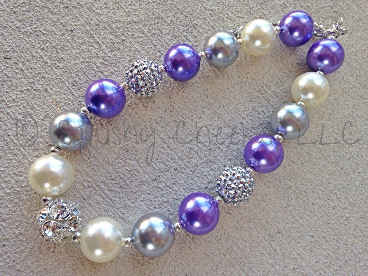 CLEARANCE Lovely Lavender Bubble Necklace - Squishy Cheeks