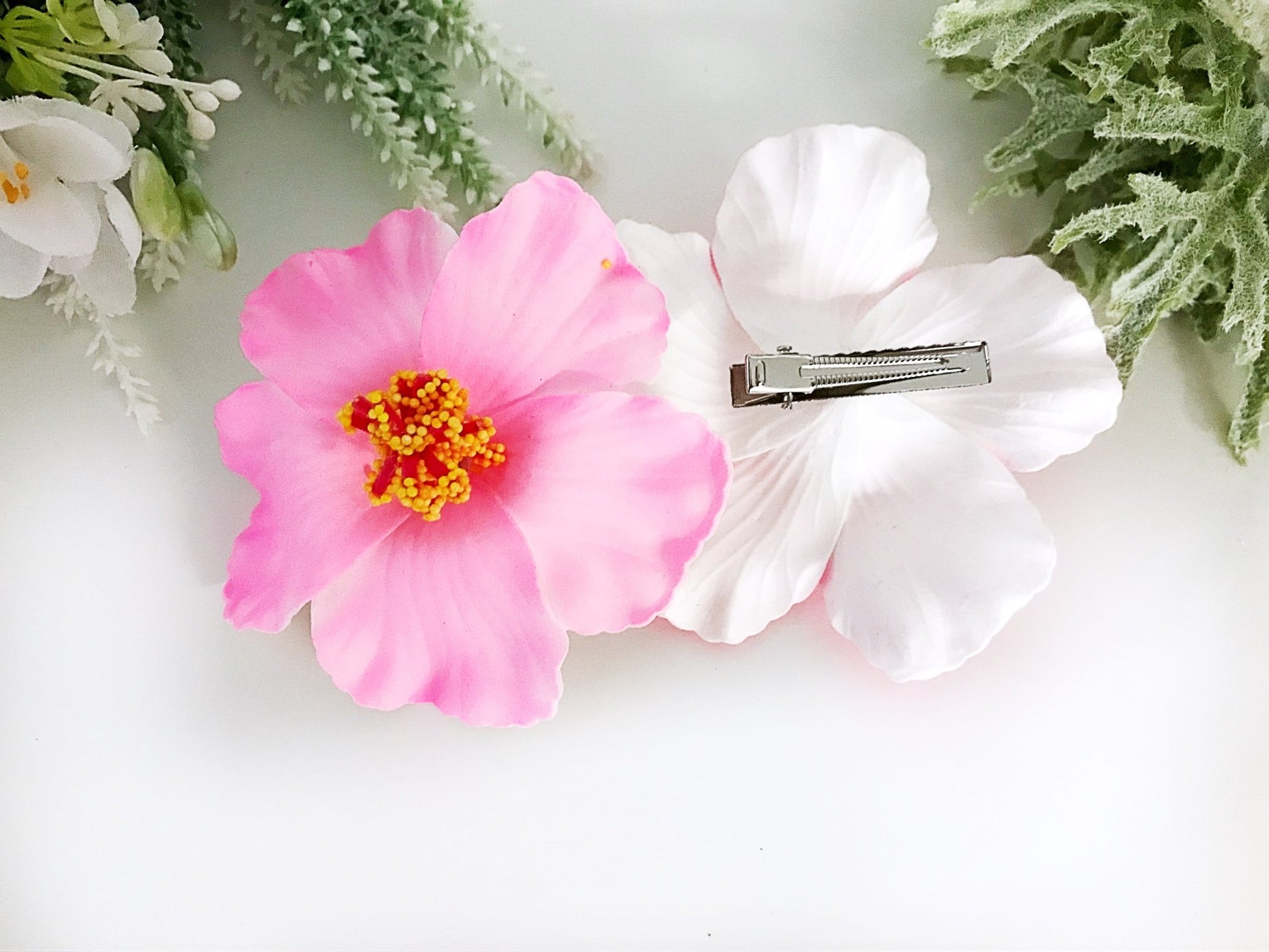 CLEARANCE Luau Flower Clip - Squishy Cheeks