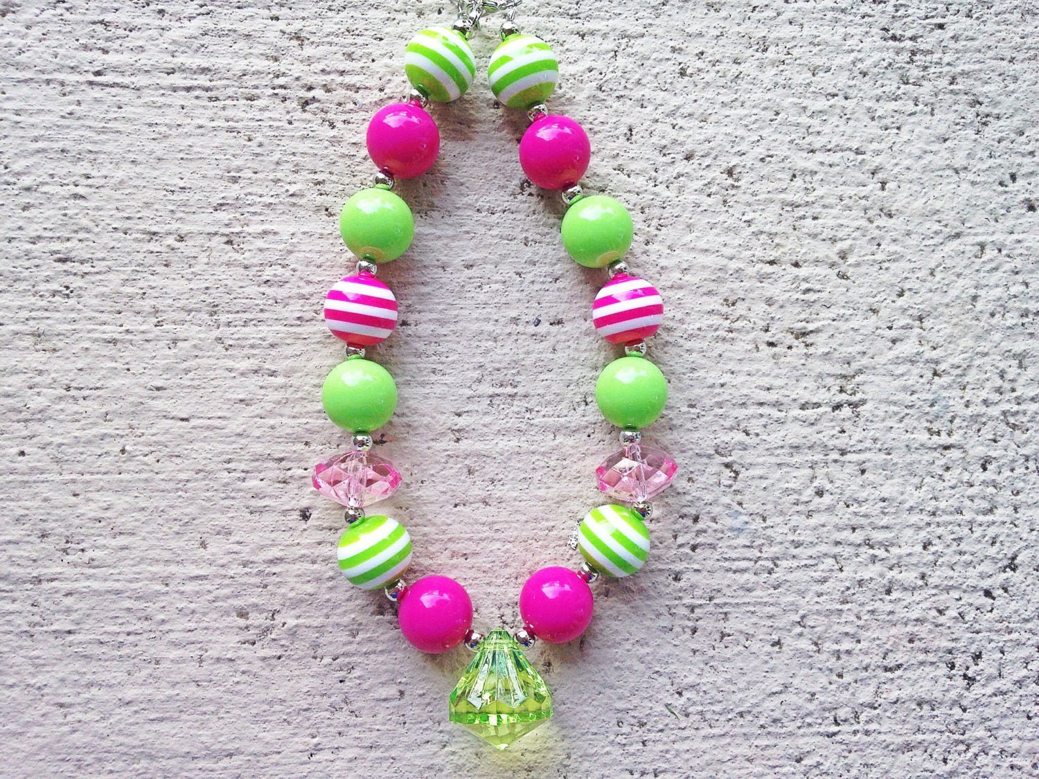 CLEARANCE Neon Throwback Statement Necklace - Squishy Cheeks
