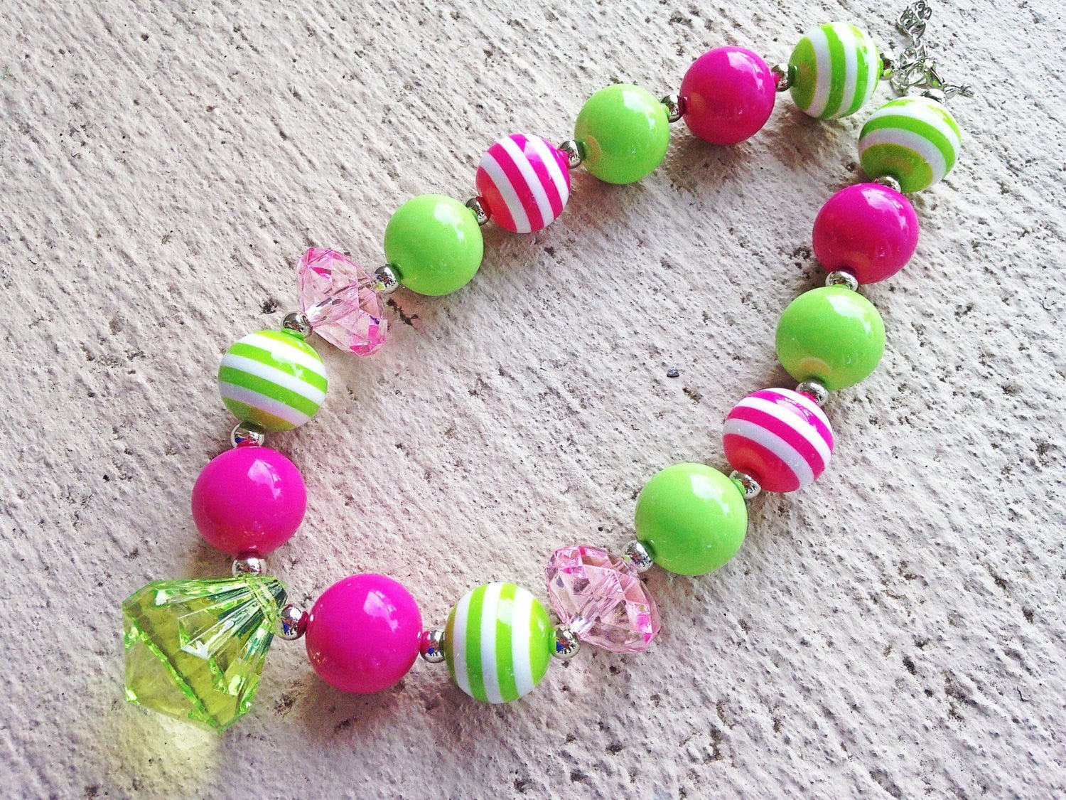 CLEARANCE Neon Throwback Statement Necklace - Squishy Cheeks