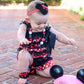 CLEARANCE Patterned Ruffle Rompers - Squishy Cheeks