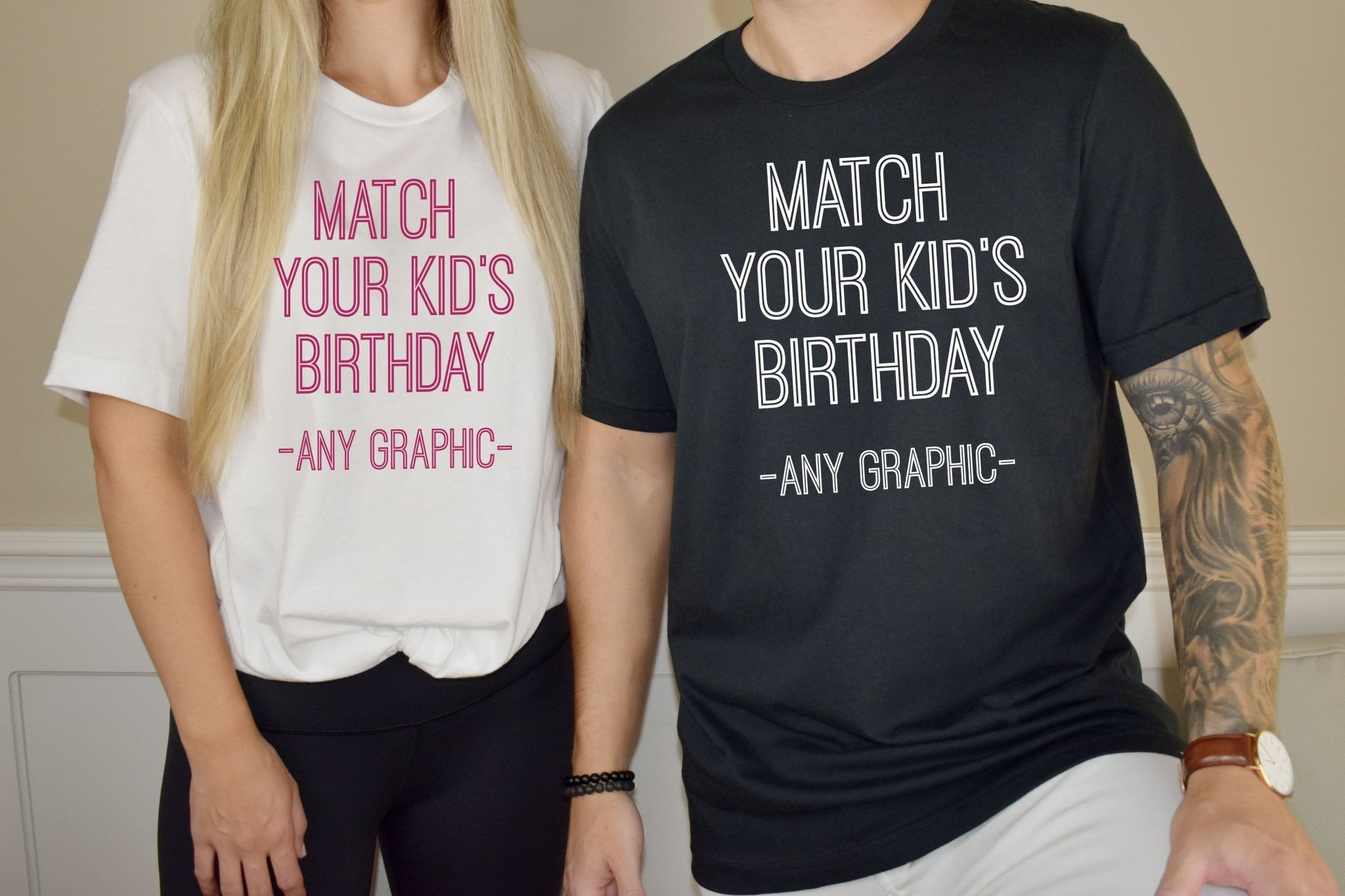 Custom Family Birthday Shirts for Mom and Dad - Squishy Cheeks