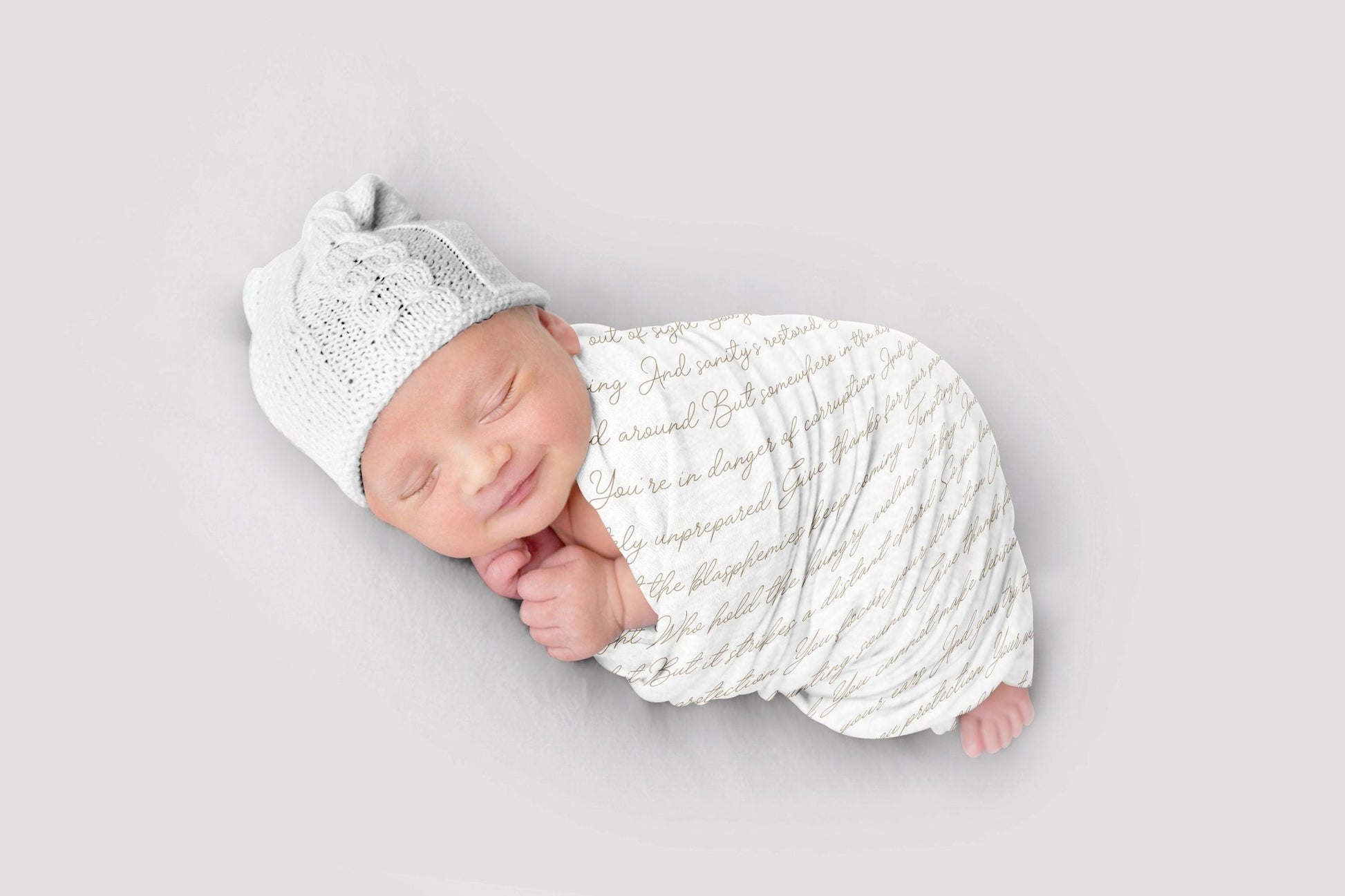 Custom Luallaby Swaddle Blanket – Squishy Cheeks - Main Image