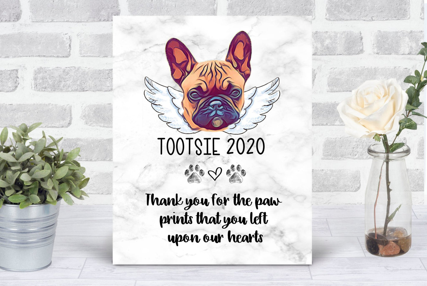 Custom Pet Loss Keepsake Plaque - Squishy Cheeks