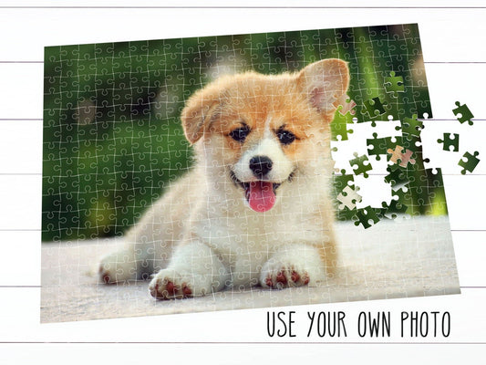 Custom Pet Photo Puzzle, WITH YOUR OWN PHOTO - Squishy Cheeks
