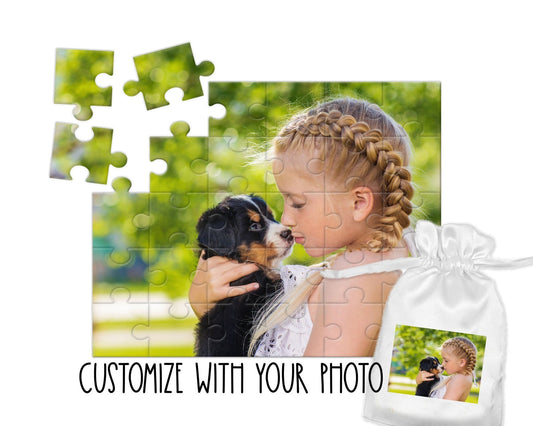 Custom Photo Puzzle, WITH YOUR OWN PHOTO - Squishy Cheeks