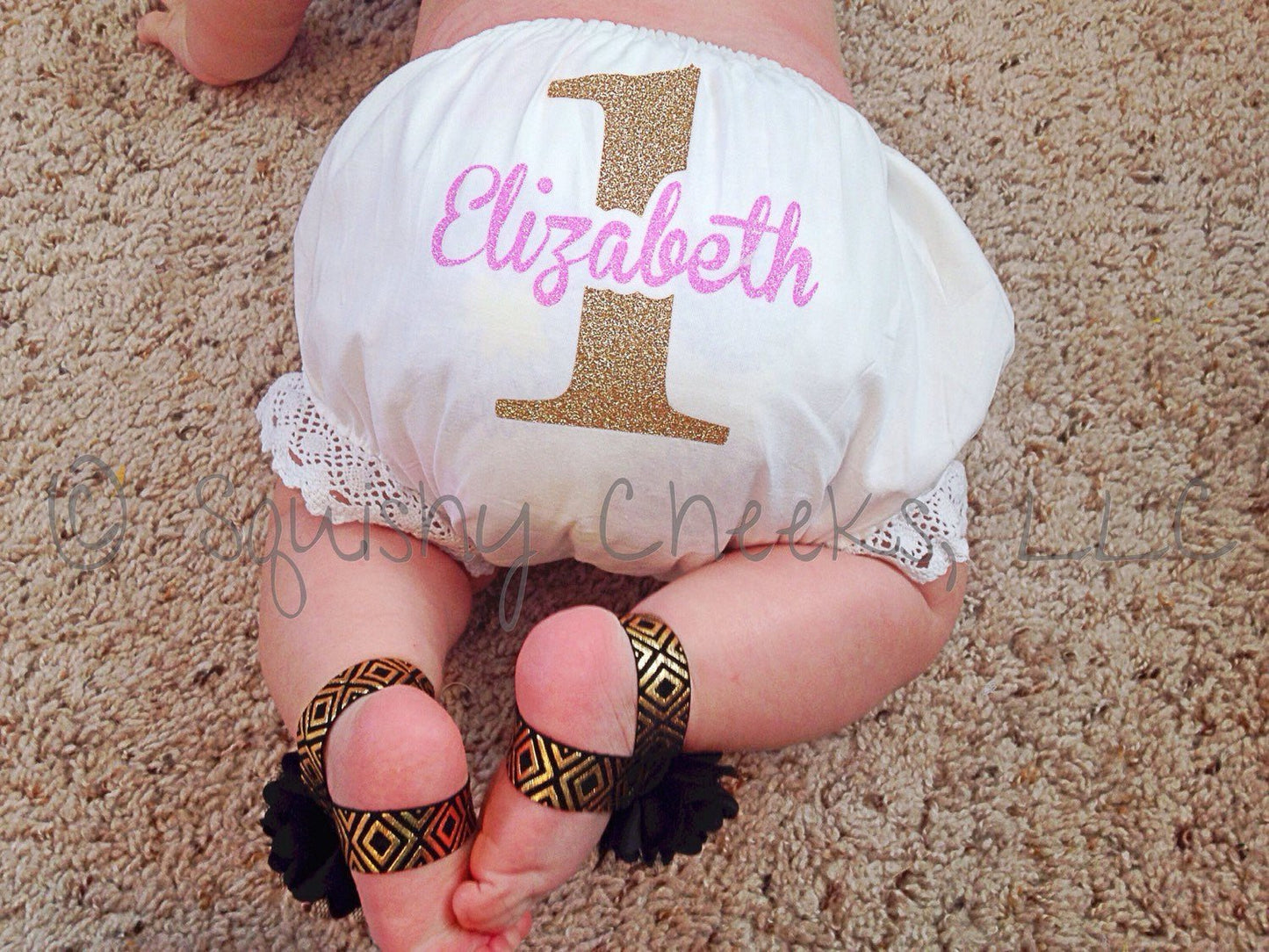 Customized Birthday Diaper Cover - Squishy Cheeks