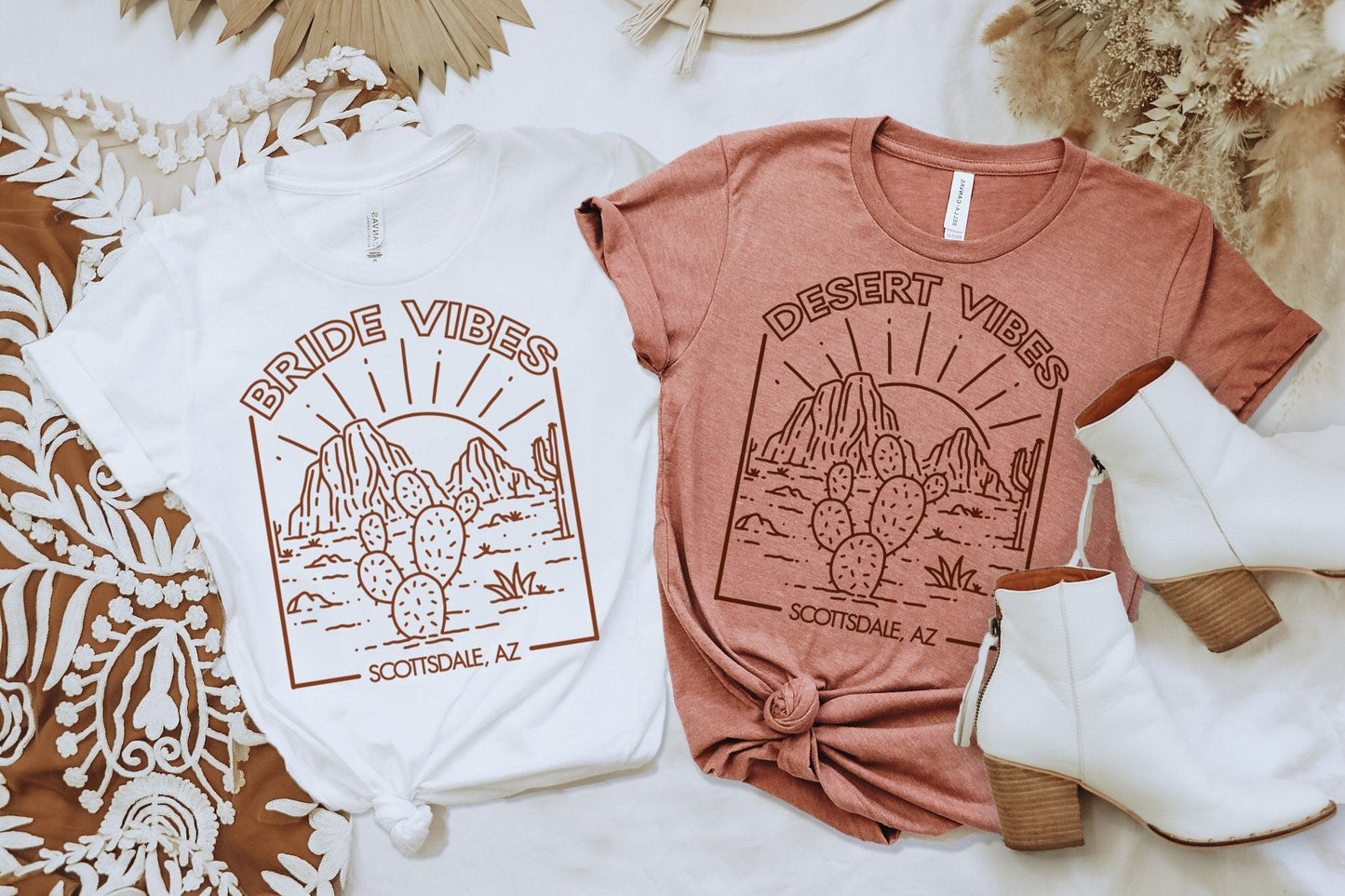 Desert Bachelorette Party Shirts Scottsdale Arizona Desert Vibes - Squishy Cheeks