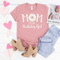 Donut Mom Shirt Personalized Matching Mommy and Me Top Mom First Birthday Shirt Scoop Neck Dolman Rose Gold Pink Shirt - Squishy Cheeks