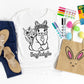 Easter Basket Stuffer for Boys Coloring Shirt Girls Easter Shirt Personalized Easter Shirt - Squishy Cheeks