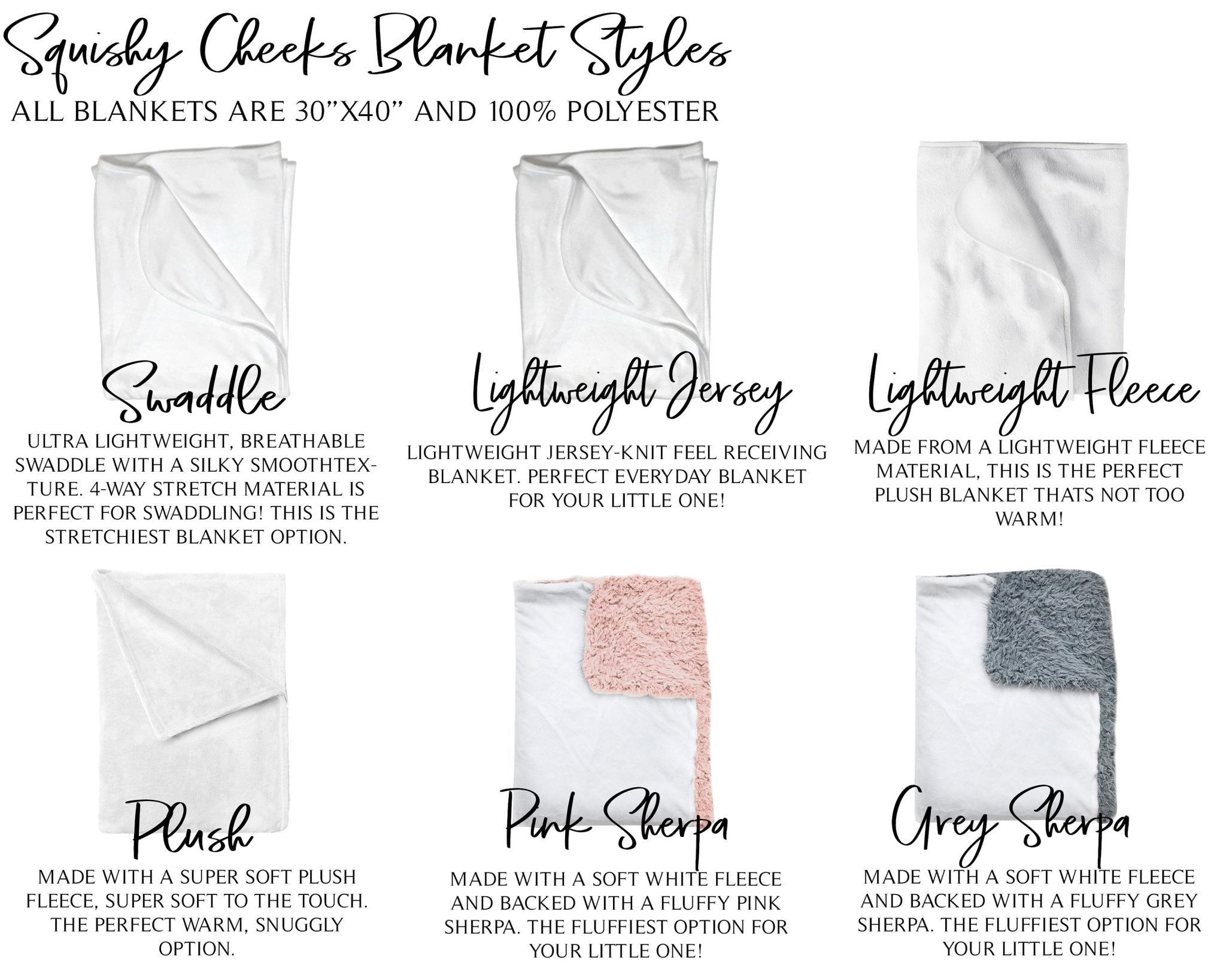 Types of best sale baby blankets