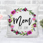 Floral Mom Est. Gold Sequin Pillow - Squishy Cheeks