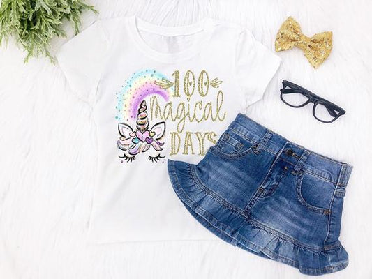 Girls 100 Days of School Top - Squishy Cheeks