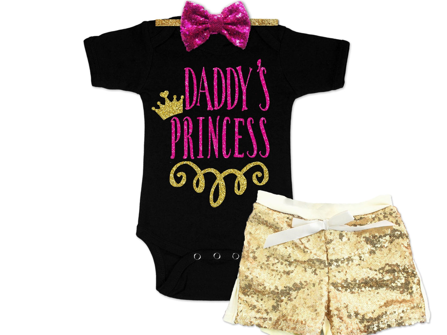 Girl's Daddy's Princess Outfit - Squishy Cheeks