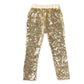 Girl's Gold Sequin Pants - Squishy Cheeks