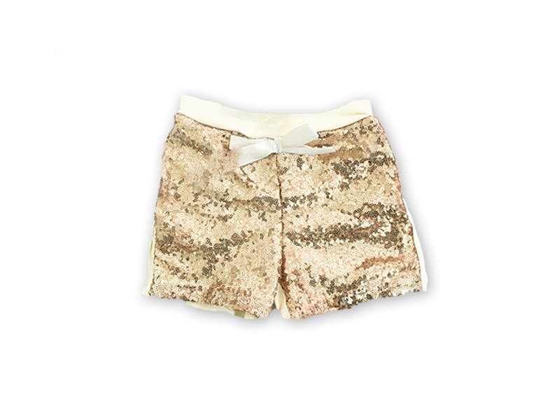 Girl's Gold Sequin Shorts - Squishy Cheeks