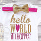 Girl's Hello World Personalized Outfit - Squishy Cheeks