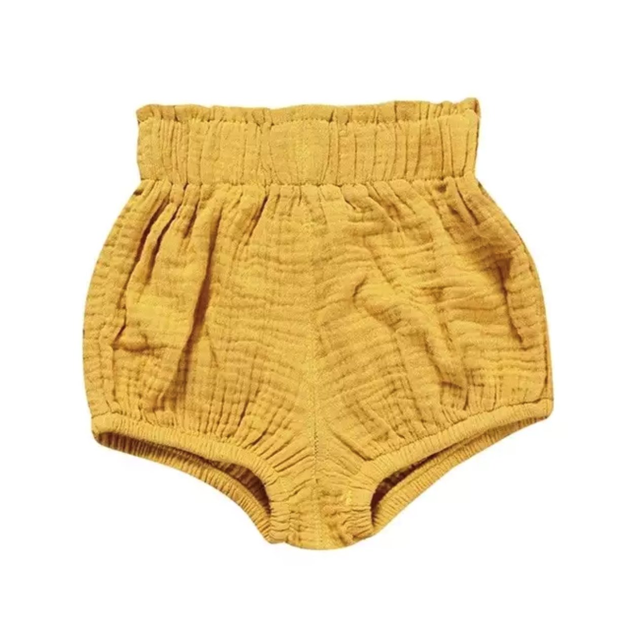 Girl's Mustard Bubble Shorts – Squishy Cheeks