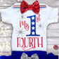 Girl's My 1st Fourth of July Outfit - Squishy Cheeks