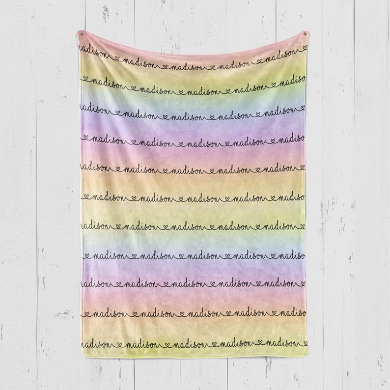 Pastel rainbow online blanket