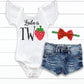 Girl's Personalized 2nd Birthday Strawberry Outfit - Squishy Cheeks