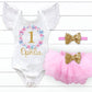 Girl's Personalized Butterfly Birthday Outfit - Squishy Cheeks