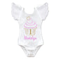 Girl's Personalized Cupcake Birthday Top - Squishy Cheeks
