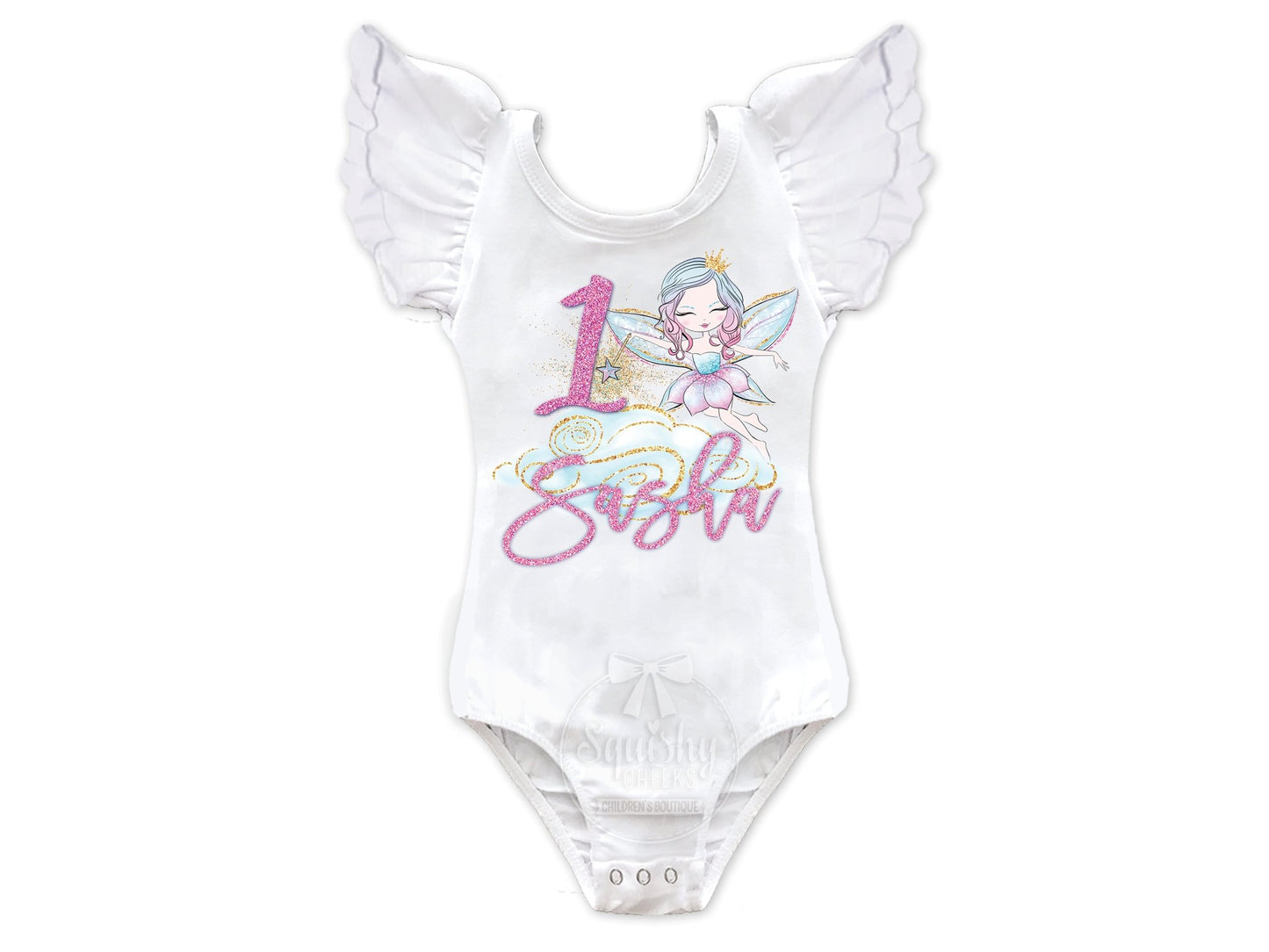 Girl's Personalized Fairy Birthday Top - Squishy Cheeks