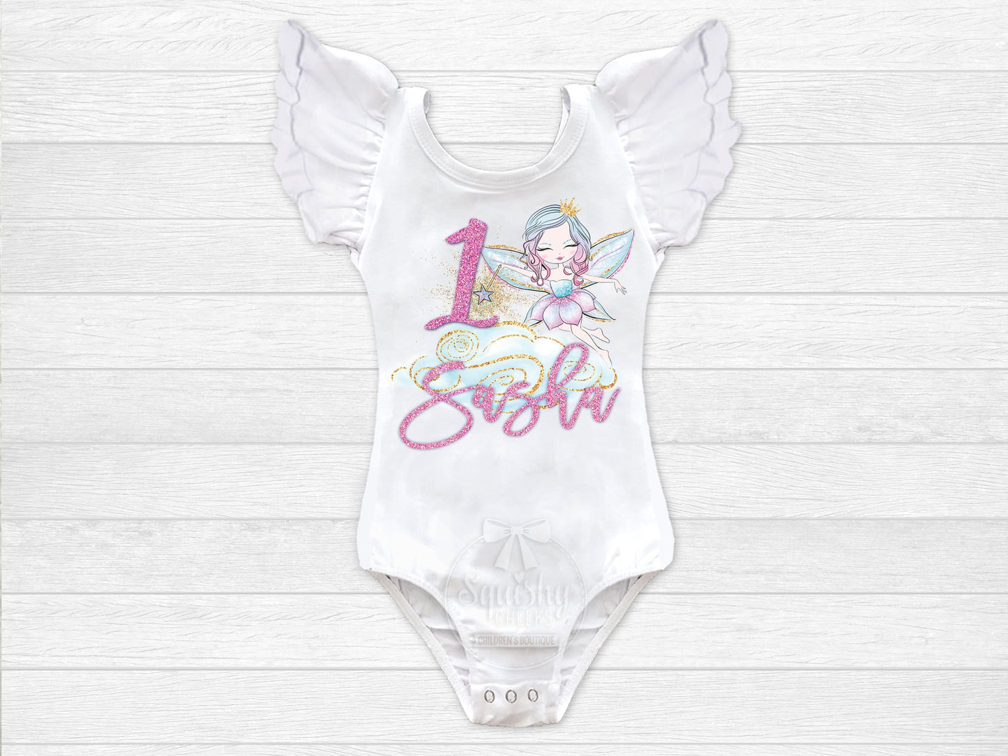 Girl's Personalized Fairy Birthday Top - Squishy Cheeks