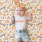 Girl's Personalized Fall Pumpkin Blanket - Squishy Cheeks