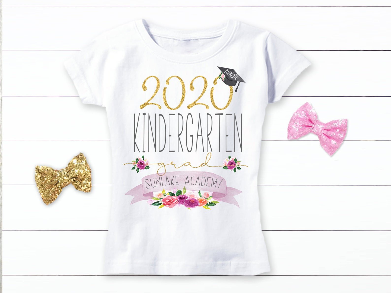 Girls Personalized Kindergarten Graduation Shirt - Squishy Cheeks