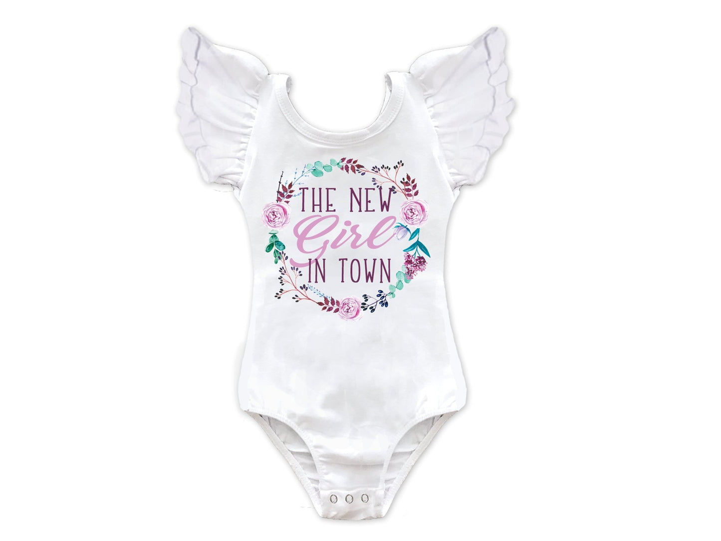 Girl's Personalized New Girl In Town Top - Squishy Cheeks