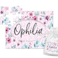 Girl's Personalized Pink Floral Name Puzzle - Squishy Cheeks