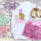 Girl's Personalized Unicorn Birthday Outfit - Squishy Cheeks