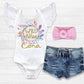 Girl's Personalized Wild and Three Birthday Outfit - Squishy Cheeks