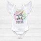 Girl's Personalized Worth the Wait Rainbow Top - Squishy Cheeks