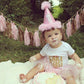 Girl's Pink and Gold Cake Please Birthday Top - Squishy Cheeks