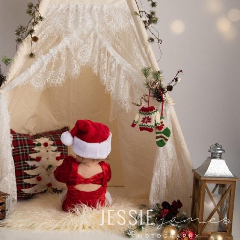 Girls Santa Babe Red Velvet Christmas Outfit - Squishy Cheeks