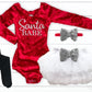 Girls Santa Babe Red Velvet Christmas Outfit - Squishy Cheeks